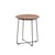 Tavolino d'appoggio AL WOOD legno naturale / Legno sagomato - Ø 40 x H 45,5 cm - Kartell