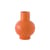 Vase Strøm Small keramik orange / H 16 cm - Keramik / Handgefertigt - raawii
