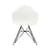 DAR - Eames Plastic Armchair Armchair plastic material white / (1950) - Black legs - Vitra