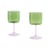 Bicchiere da vino Tint vetro verde / Set di 2 - Hay