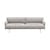 Canapé droit Outline Soft tissu gris / 3 places - L 220 cm - Muuto
