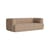 Divano destro Quilton tessuto beige / 2 posti - L 214 cm - Trapuntato - Hay