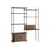 Schreibtisch Shelving System – s.200.2.E holz braun / B 162 x H 200 cm x Prof. 52 / 35 cm - MOEBE