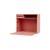 Studio Wall writing desk wood pink / W 69.6 x H 58.2 cm - MONTANA