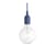 Suspension E27 plastique bleu / Silicone - Ampoule incluse - Muuto