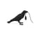 Bird Waiting / Corbeau immobile Table lamp plastic material black / Still raven - Seletti