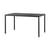 Table rectangulaire Piave noir / 140 x 80 cm - Stratifié texturé - NARDI