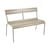 Banc avec dossier Luxembourg métal beige / 3 places - L 118 cm - Fermob