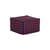 Pouf Otto tissu bleu / Repose-pieds - 55 x 55 cm - NOBODINOZ