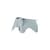 Dekoration Eames Elephant plastikmaterial blau / Small (1945) - L 39 cm / Polypropylen - Vitra