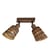 Faretto orientabilie da soffitto Java fibre legno beige bambù intrecciato / 2 spot orientabili - L 22 cm - GOOD&MOJO