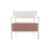 Fauteuil rembourré Cara OUTDOOR x Liberty tissu rouge - Kartell