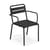 Star Stackable armchair metal black / Aluminium - Emu