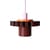 Suspension Gigi Siena marron n°1 / Ø 28 x H 21 cm - Plastique recyclé, fabriqué en France - Warren & Laetitia