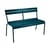 Banc avec dossier Luxembourg métal bleu / 3 places - L 118 cm - Fermob