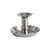 Bougeoir Flare Small Steel métal / H 7,5 cm - Hay