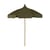 Ombrellone Lull tessuto verde / Ø 200 cm - Tessuto & legno - Ferm Living