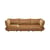 Canapé droit Sumo Grand marron / 4 places - L 301 cm / Velours recyclé - Fatboy