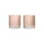 Set de 2 verres Ripple verre rose / Ø 8.5 x H 9 cm (25 cl) - Ferm Living
