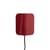 Applique avec prise Apex métal rouge / Orientable - Hay