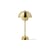 Lampe de table FlowerPot VP3 or métal / H 50 cm - By Verner Panton, 1968 - &tradition