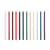 Slim Long thin candle wax multicoloured / Set of 12 - Ø 1.2 cm - Hay