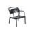 Linear Lounge Low armchair metal black - Muuto