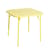 Tavolo quadrato Week-end metallo giallo / 85 x 85 cm - Alluminio - Petite Friture