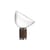 Tischleuchte Taccia LED Small glas braun / Diffusor aus Glas - H 48 cm - Flos