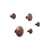 Set de 5 patères The Dots Metal Large / Différents diamètres - Muuto