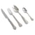 Set de couverts Kintsugi métal argent / 4 pièces - Seletti