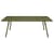 Table rectangulaire Luxembourg métal vert / 207 x 100 cm - 8 à 10 personnes - Fermob