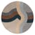 Tappeto Rug tessuto multicolore / Ø 250 cm - Taftato a mano - Kartell