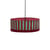 Abat-jour Paul tissu rouge / Ø 50 x H 18 cm - NOBODINOZ