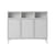 Buffet Stacked bois gris / Configuration 3 - L 131 x H 106 cm - Muuto