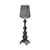 Lampadaire Kabuki Indoor plastique noir / LED - Pour l'intérieur - H 165 cm - Kartell