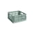 Panier Colour Crate plastique vert Medium Square / 29,5 x 29,5 cm - Hay