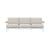 Gartensofa 3-Sitzer Settle textil weiß / L 218,5 cm - Muuto
