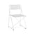 X-Line OUTDOOR Stacking chair metal white / Reissue 1977 - Perforated steel - Hay