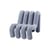 Poltrona imbottita Extra Bold Sofa tessuto blu / Divano modulare - L 72 cm (4 tubi) - Moustache