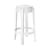 Stapelbarer Barhocker Charles Ghost plastikmaterial weiß 65 cm - Kartell