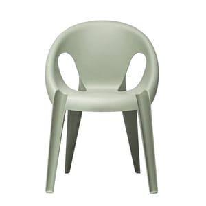 Chaise outdoor design avec accoudoirs aluminium RECLIPS / Vert / Houe