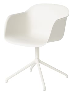 Chaise de bureau beige design avec roulettes sur CDC Design