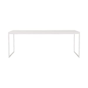Bureau droit design en bois pieds blanc BOUNY (140x70 cm) (blanc) - Bureaux  design et contemporains