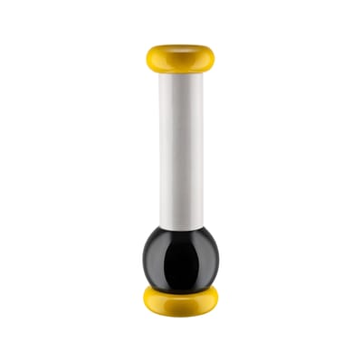 ALESSI - Moulin à épices / By Ettore Sottsass - H 23 cm / Alessi 100 Values Collection - Blanc