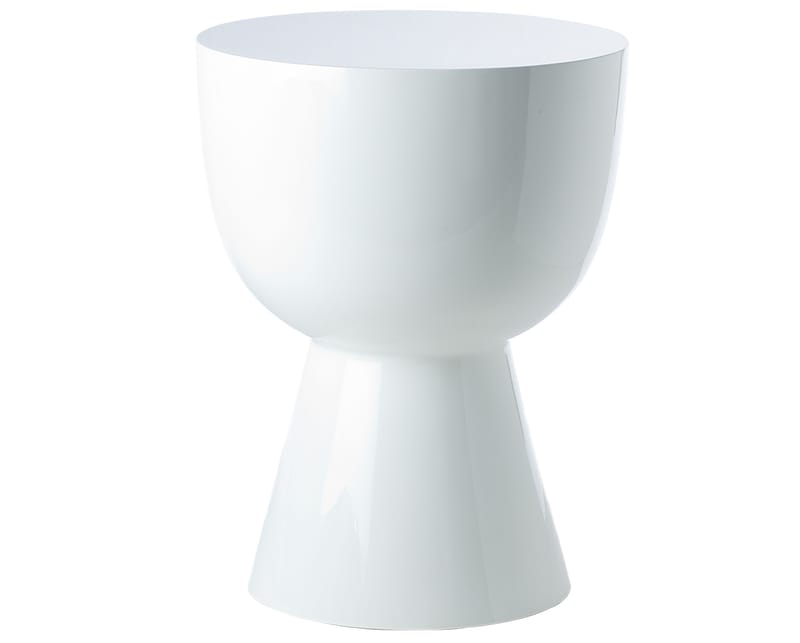 Furniture - Stools - Tip Tap Stool plastic material white Stool/Low table - Exclusivity - Pols Potten - White - Lacquered polyester