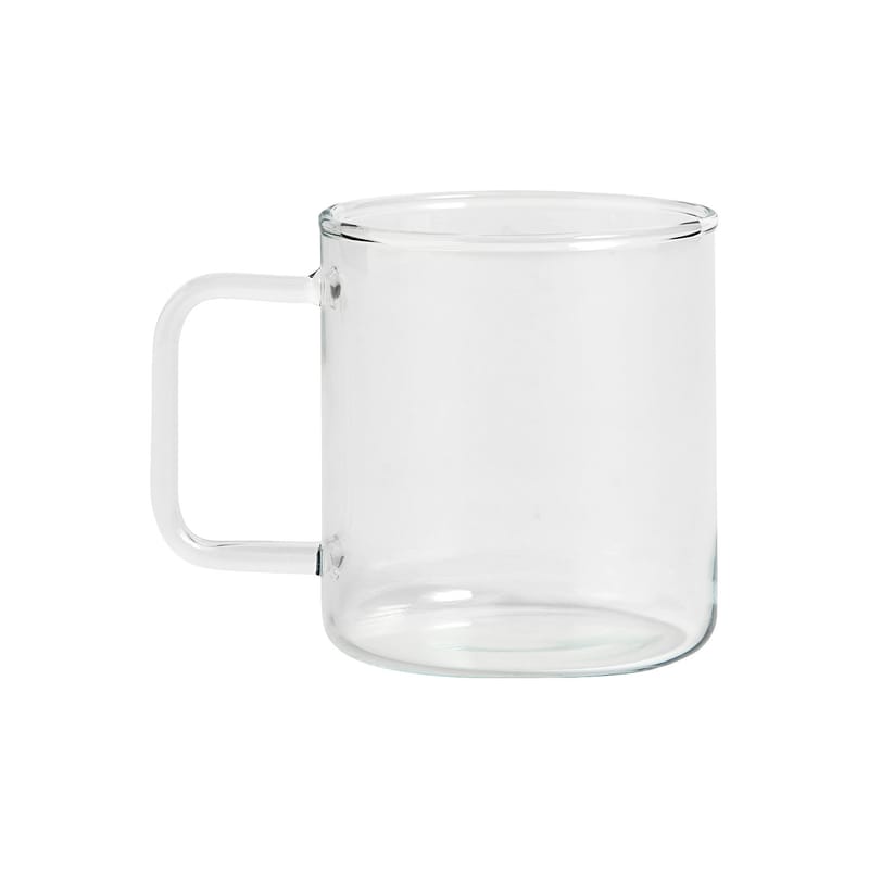 Tableware - Coffee Mugs & Tea Cups -  Mug glass transparent / Borosilicate glass - 400 ml - Hay - Transparent - Borosilicated glass