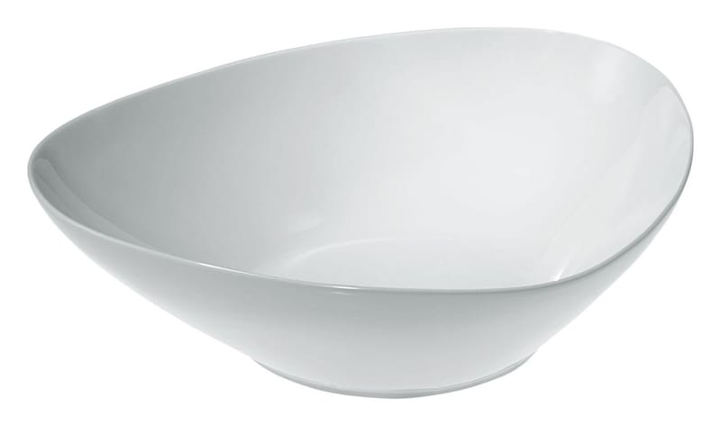 Table et cuisine - Saladiers, coupes et bols - Saladier Colombina / 31 x 27 cm - Alessi - Blanc - Porcelaine