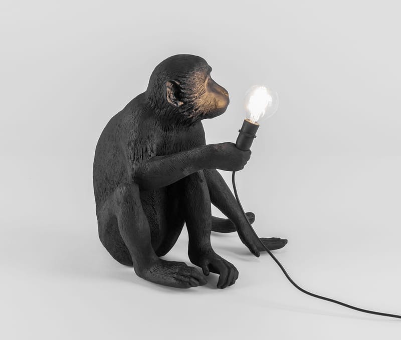 Lampada da esterno Monkey Sitting di Seletti - nero