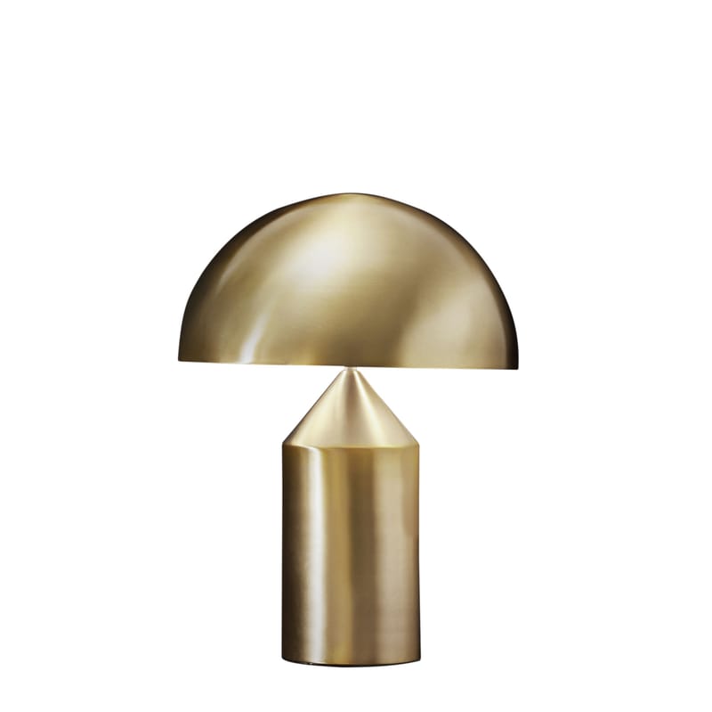 Tous les designers - Lampe de table Atollo Medium métal or / H 50 cm / Vico Magistretti, 1977 - O luce - Or (métal) - Aluminium verni